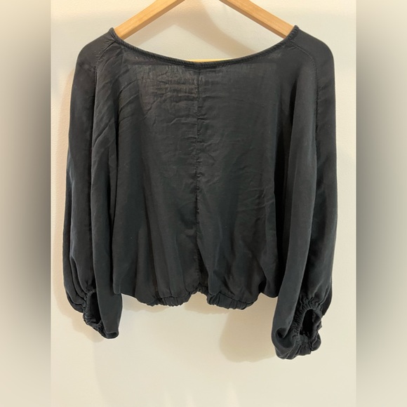 Don’t Ask Why Women’s Black Crop Top - Picture 2 of 3